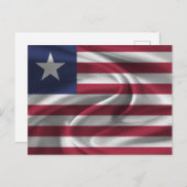 リベリア国旗 ポストカード (正面/裏面)