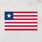 リベリア国旗、リベリア国旗 名刺 (正面)