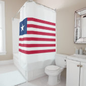 リベリア国旗(リベリア) シャワーカーテン (インサイチュ)