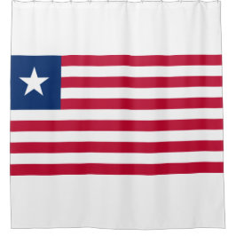 リベリア国旗（リベリア） シャワーカーテン