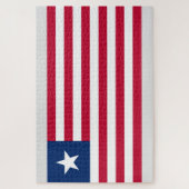 リベリア国旗（リベリア） ジグソーパズル (縦)