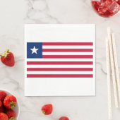 リベリア国旗(リベリア) スタンダードランチョンナプキン (インサイチュ)