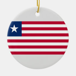 リベリア国旗（リベリア） セラミックオーナメント