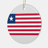 リベリア国旗（リベリア） セラミックオーナメント (左)