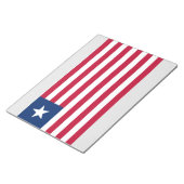リベリア国旗(リベリア) ノートパッド (アングル)