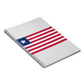 リベリア国旗(リベリア) ノートブック (右側)