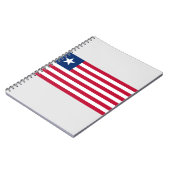 リベリア国旗(リベリア) ノートブック (左側)