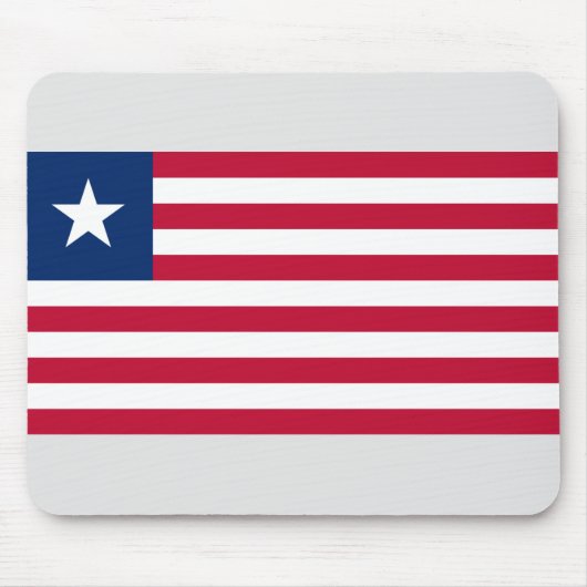 リベリア国旗（リベリア） マウスパッド (正面)