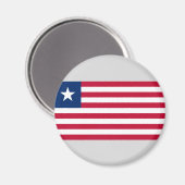 リベリア国旗（リベリア） マグネット (正面/裏面)