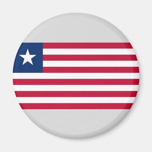 リベリア国旗（リベリア） マグネット (正面)