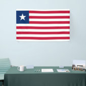 リベリア国旗（リベリア） 横断幕 (トレードショー)