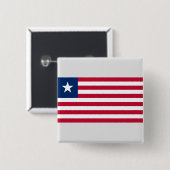 リベリア国旗（リベリア） 缶バッジ (正面&裏面)