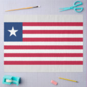 リベリア国旗（リベリア） 薄葉紙 (クラフト)