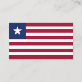 リベリア国旗 名刺 (正面)