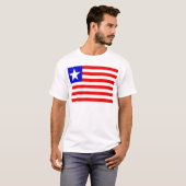 リベリア国旗 Tシャツ (正面フル)