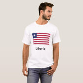リベリア国旗 Tシャツ (正面フル)