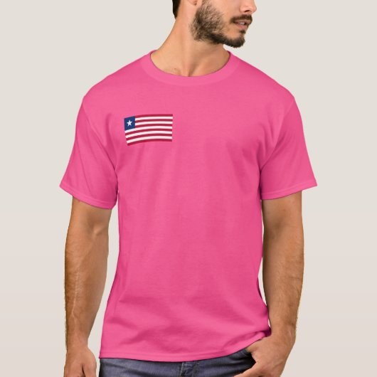 リベリア国旗 Tシャツ (正面)