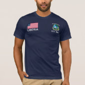 リベリア旗Tシャツ Tシャツ (正面)