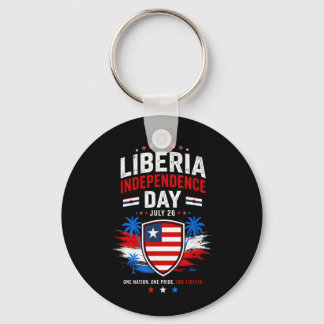 リベリア独立記念日 7月26日 リベリアの国旗 キーホルダー