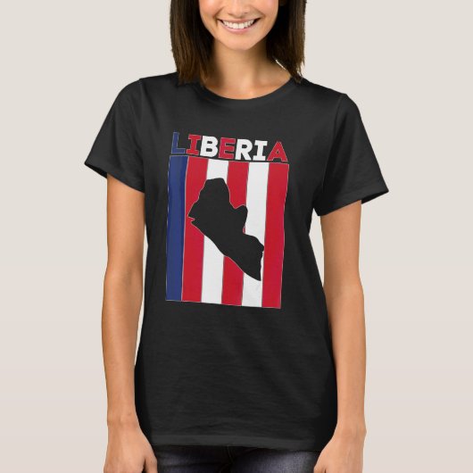 リベリア 国境 Tシャツ (正面)