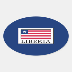 リベリア 楕円形シール