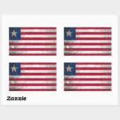 リベリア 長方形シール (シート)