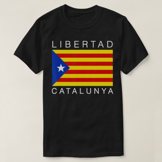 リベルタッドカタルーニャCatalanカタルーニャ独立 Tシャツ (デザイン正面)