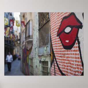 リベルタ通り(Calle de la Libertad)のストリートアート ポスター