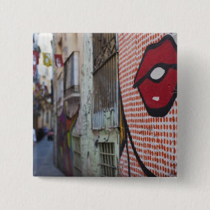 リベルタ通り(Calle de la Libertad)のストリートアート 缶バッジ