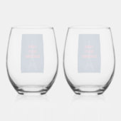 リベルテエガリテシャルドネおもしろいエッフェルタワーワイン ステムなしワイングラス (裏面)