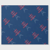 リベルテエガリテシャルドネおもしろいエッフェルタワーワイン ラッピングペーパー (フラット)