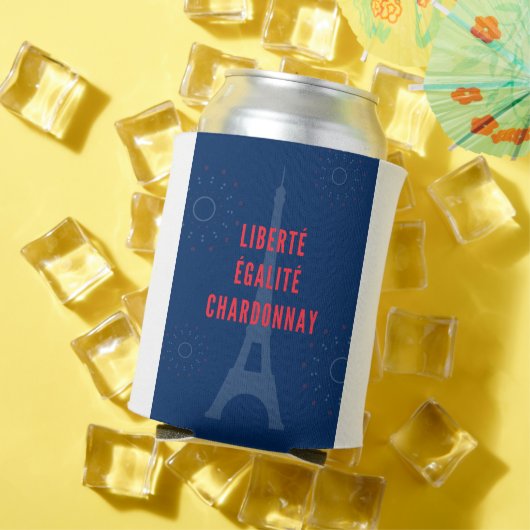 リベルテエガリテシャルドネおもしろいエッフェルタワーワイン 缶クーラー (インサイチュ 夏)
