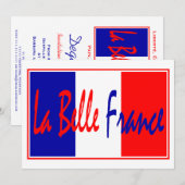 リベルテ，エガリテ，フラテルニテ-フランスのテーマイベント 招待状 (正面/裏面)