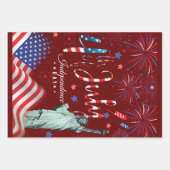 リベルト7月4日付き花火 ラッピングペーパーシート (正面3)