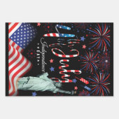 リベルト7月4日付き花火 ラッピングペーパーシート (正面2)