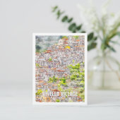 リベルロヴィレッジイタリア旅行プレイスウォーターカラー ポストカード (スタンド正面)