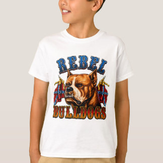 リベル・ブルドッグス 激しい犬 ビンテージ グラフィック デザイン Tシャツ