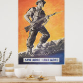 リベレーターだ。英国の戦時中のポスターの再版。 ポスター (キッチン)