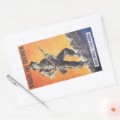 リベレーターだ。英国の戦時中のポスターの再版。 長方形シール (封筒)