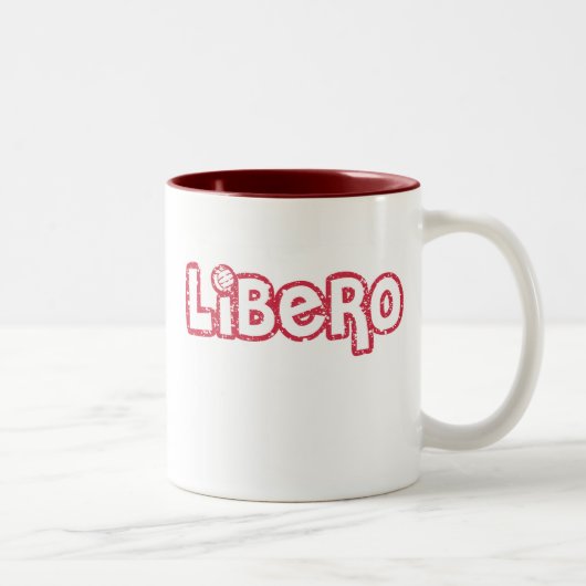 リベロのバレーボール ツートーンマグカップ (右)