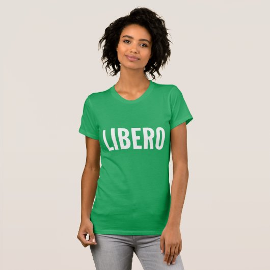 リベロのTシャツ(暗い) Tシャツ (正面フル)