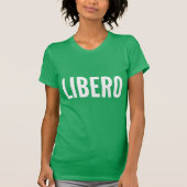 リベロのTシャツ(暗い) Tシャツ (正面)