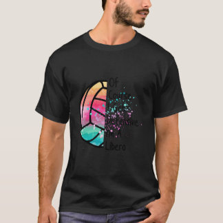 リベロ ディフェンス バレーボール プレイヤー 引用 Tシャツ