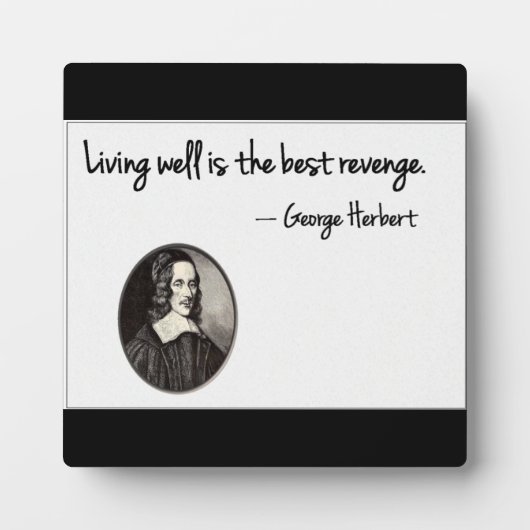 リベンジはリベンジ最高のャ- George Herbert フォトプラーク (正面)