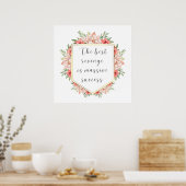 リベンジは最高の大成功だ – フローラフレーム ポスター (キッチン)