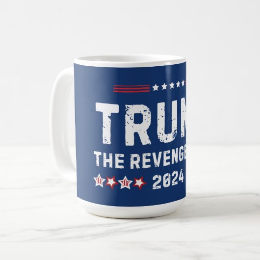 リベンジ・ツアー2024の社長をトランプ コーヒーマグカップ (正面左)