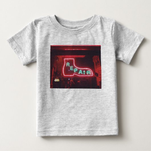 リペアネオンサインNYC ベビーTシャツ (正面)
