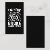 リペアマンクラおもしろいフトンパパ引用文整備士 名刺 (正面/裏面)