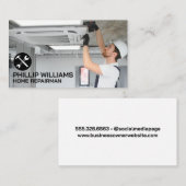 リペアマン固定天井空調ユニット 名刺 (正面/裏面)