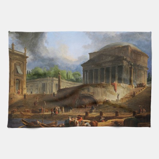 リペッタの見解Hubert Robert キッチンタオル (横)
